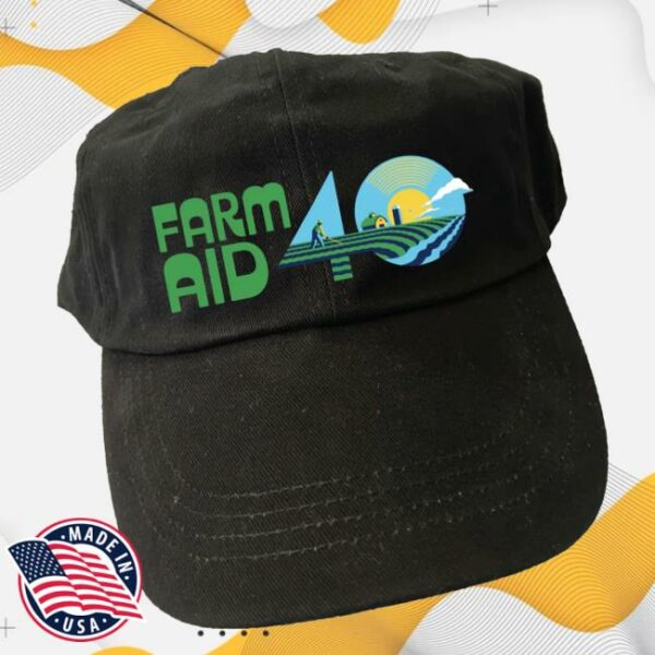 Farm Aid Store Merch Farm Aid 40 Festival Logo Baseball Hat