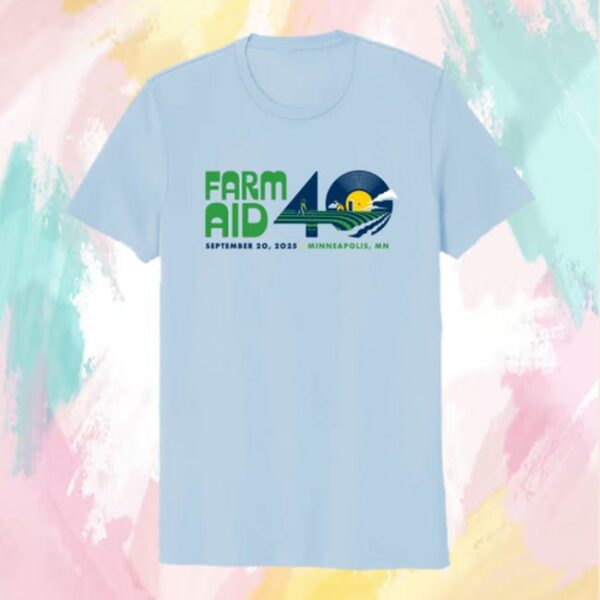 Farmaid Store Merch Farm Aid 40 Festival Logo Tee