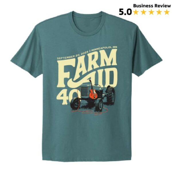 Farmaid Store Merch Farm Aid 40 Tractor Amp Tee