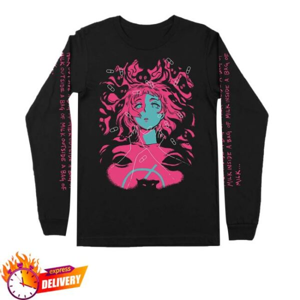 Fangamer Merch Store A Bag Of Milk Asphyxia Long Sleeve