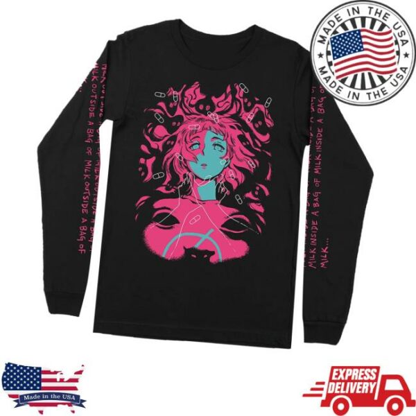 Fangamer Merch Store A Bag Of Milk Asphyxia Long Sleeve