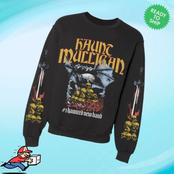 Hot Mulligan Merch Store Skull Pile Crewneck