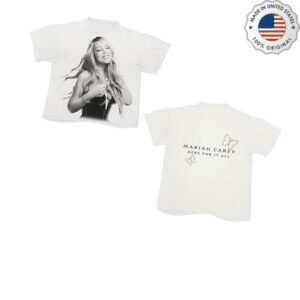 Mariah Carey Merch Store Mariah Carey Here For It All White T-Shirt
