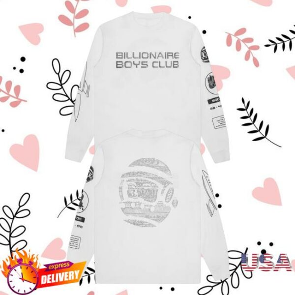 Bbcicecream Merch Store Bb Astro Digi Logo Ls T-Shirt White