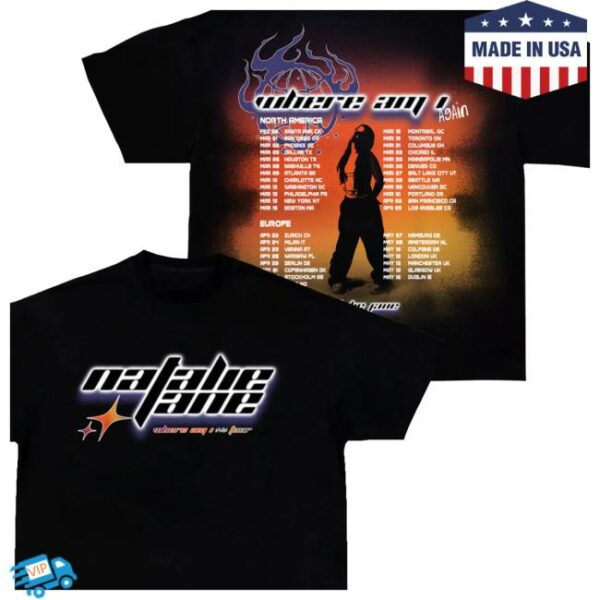 Natalie Jane Store Merch Where Am I Tour Tee