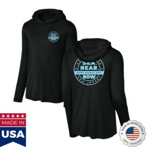 Seahearnowfestival Merch Store Hooded Performance Long Sleeve Tee