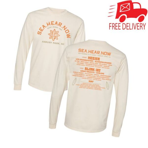 Seahearnowfestival Merch Store Surf Lineup Long Sleeve Tee