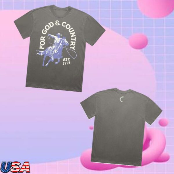 Tpusa Merch Store For God And Country T-Shirt