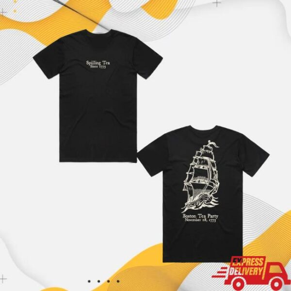 Tpusa Merch Store Spilling Tea T-Shirt