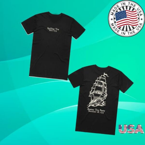 Tpusa Merch Store Spilling Tea T-Shirt
