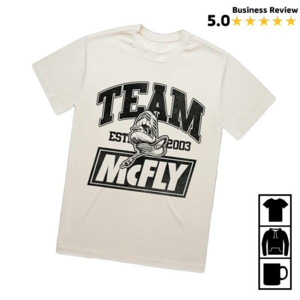 Mcfly Store Merch Team Mcfly Ecru T-Shirt