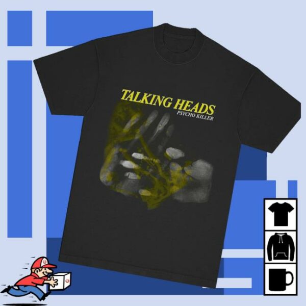 Talking Heads Merch Store Psycho Killer Hands T-Shirt