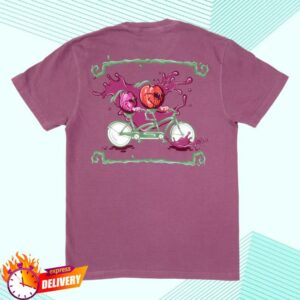 Angry Orchard Store Merch Plum Bike Short Sleeve Tee