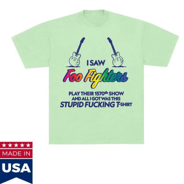 Foo Fighters Shop Merch 1570Th Show Tee