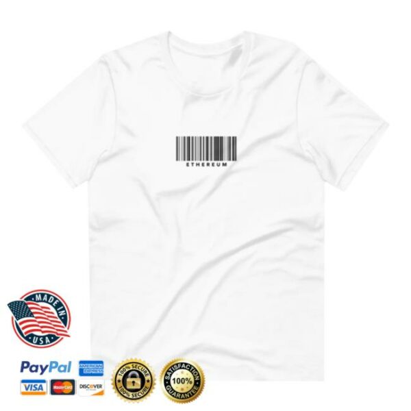 Crypto Goodies Store Merch Ethereum Barcode T-Shirt