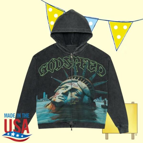 Topfashiontf Store Merch Godspeed Sunken Liberty Zip Hoodie