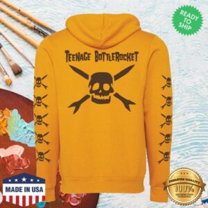 Pirates Press Records Store Merch Teenage Bottlerocket – Logo – Gold – Zip-Up Hoodie