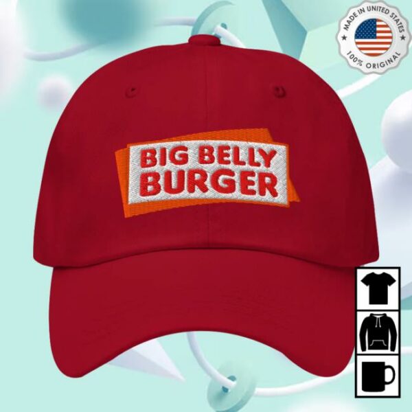 Dc Store Merch Superman 2025 Movie Big Belly Burger Logo Embroidered Dad Hat
