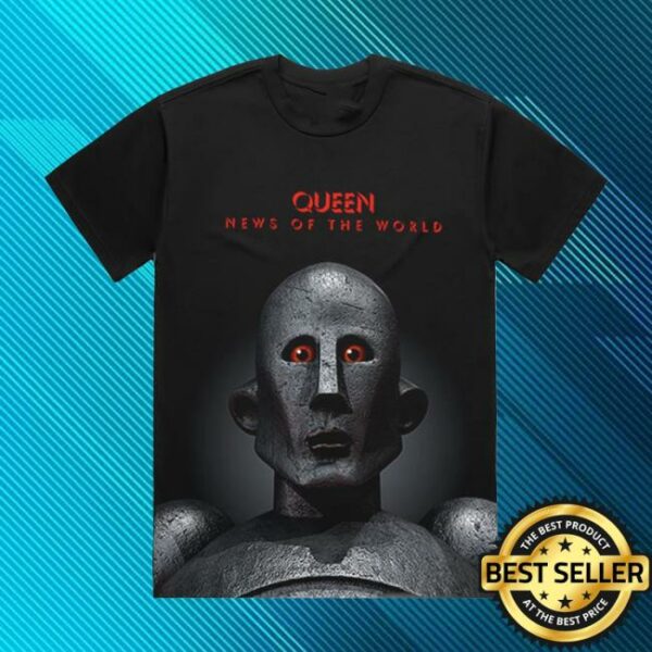 Queenonlinestore Merch News Of The World Frank Black T-Shirt