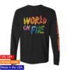 kenny forking and country store merch world on fire long sleeve black tee