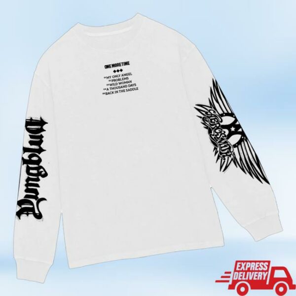Aerosmith Merch Store Aerosmith And Yungblud One More Time White Longsleeve