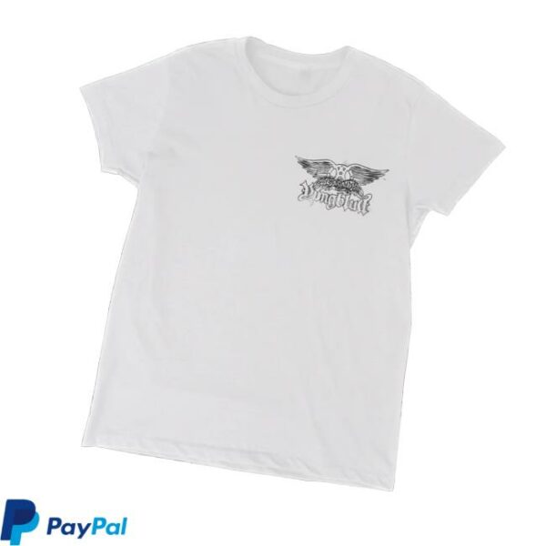Yungblud Store Merch Aerosmith And Yungblud One More Time White T-Shirt