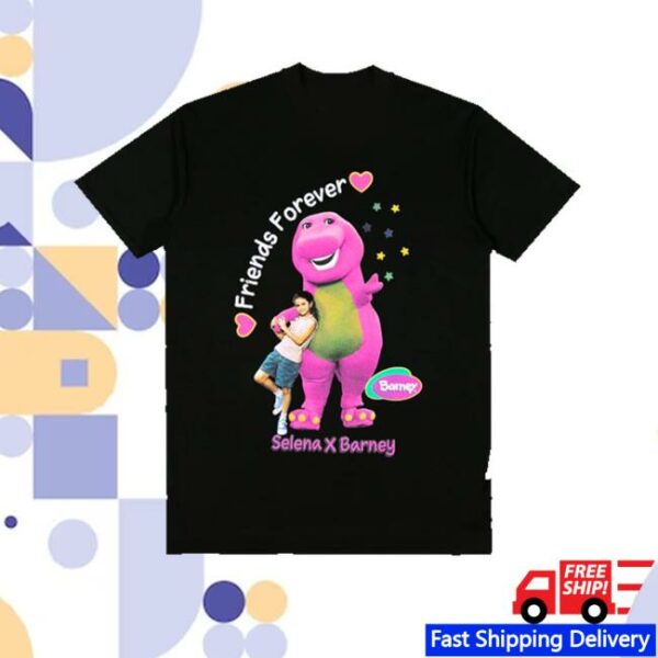Complex Shop Merch Barney X Selena I Love You Black Tee
