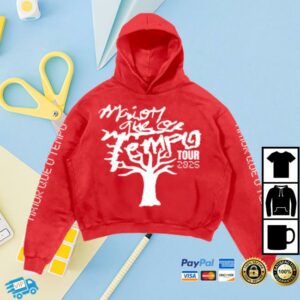 30Praum Store Merch Mqot Tour Vermelho Hoodie