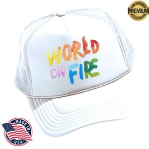 For King And Country Store Merch World On Fire Trucker Hat For King And Country Store Merch World On Fire Trucker Hat