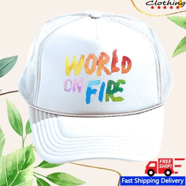 For King And Country Store Merch World On Fire Trucker Hat