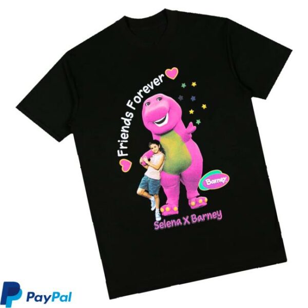 Complex Shop X Selena Gomez Barney X Selena I Love You Black Tee