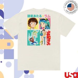 Viz Store Shop Urusei Yatsura Lum And Ataru Oversized Faded T-Shirt