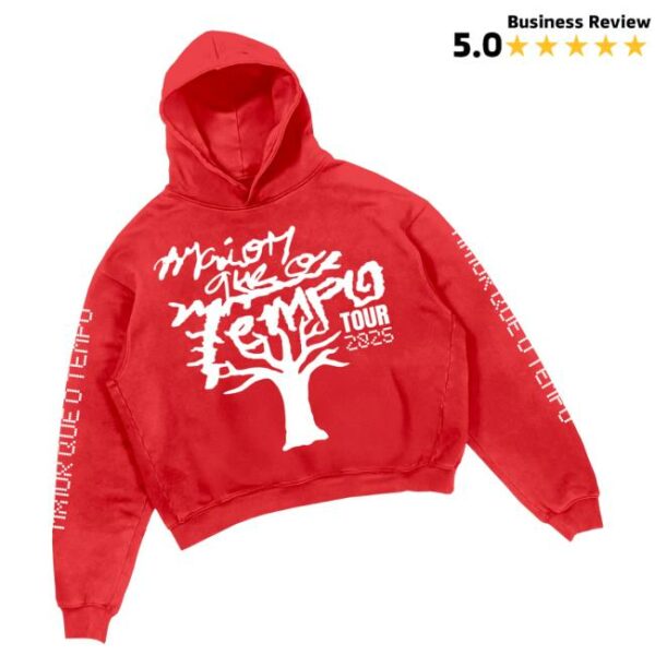30Praum Merch Store Hoodie Mqot Tour Vermelho