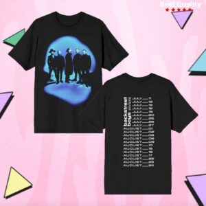 Backstreet Boys Merch Store Black Denim Glow Photo Tee