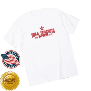Popcorn Store Merch Supreme Yohji Yamamoto Star White Tee