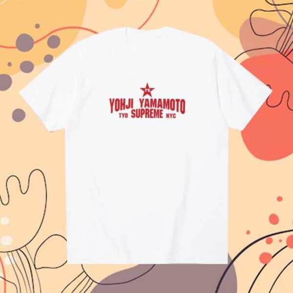 Popcorn Store Merch Supreme Yohji Yamamoto Star White Tee