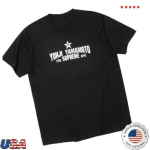 Popcorn Store Merch Supreme Yohji Yamamoto Star Black Tee
