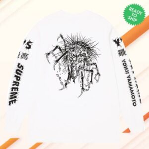 Popcorn Store Merch Supreme Yohji Yamamoto LS White Tee