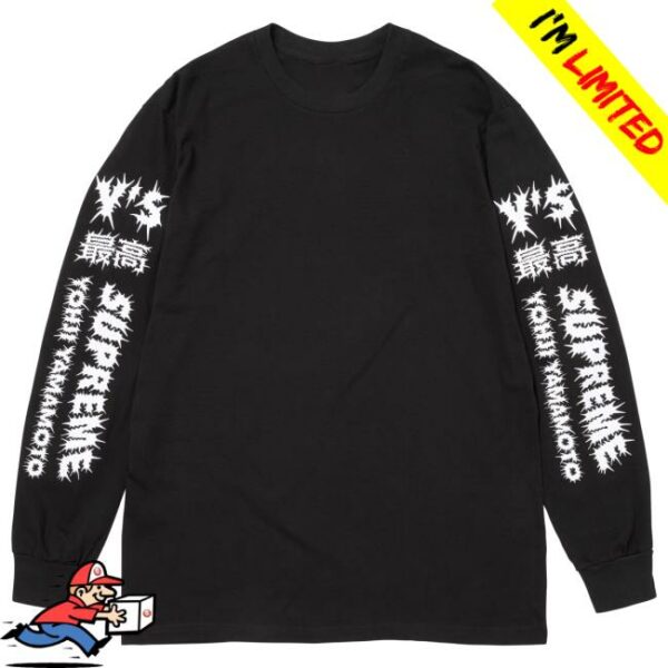 Popcorn Store Merch Supreme Yohji Yamamoto LS Black Tee