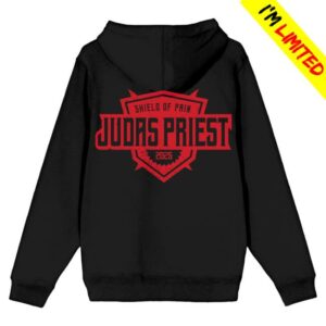 Judas Priest Shop Store Merch Shield Of Pain Badge Zip Hoodie