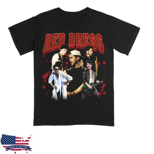 Jonas Brothers Merch Store Red Dress Tee