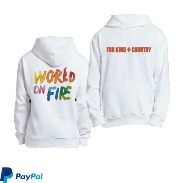 Forking And Country Merch Store World On Fire Hoodie