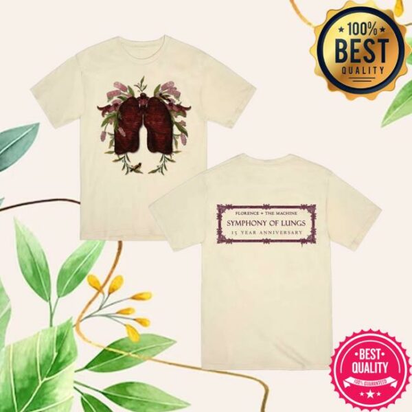 Florence And The Machine Store Merch Natural Lungs T-Shirt