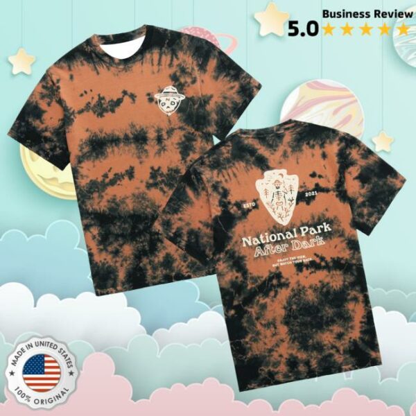 National Park After Dark Merch Store Logo T-Shirt Fall Cloudwash