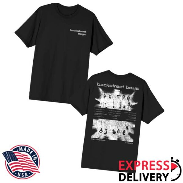 Backstreet Boys Store Merch Mirrored Millennium Cover Tee