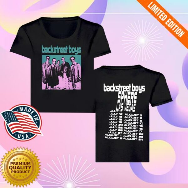 Backstreet Boys Store Merch Pink Silhouette Tee
