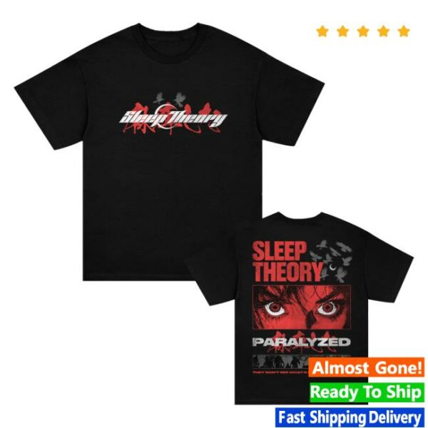 Sleep Theory Store Merch Paralyzed Anime Black T-Shirt