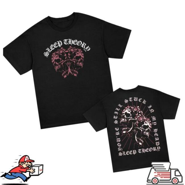 Sleep Theory Store Merch Dual Skulls Black T-Shirt