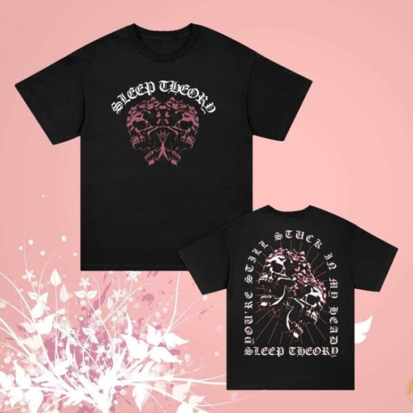 Sleep Theory Store Merch Dual Skulls Black T-Shirt