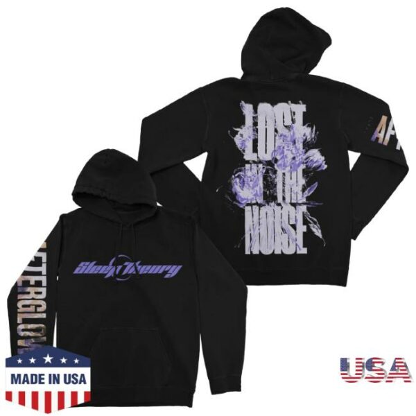 Sleep Theory Store Merch Afterglow Lost In The Noise Pullover Black Hoodie